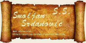 Smoljan Srdanović vizit kartica